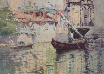 Ein Seitenkanal, Venedig von William Holt Yates Titcomb